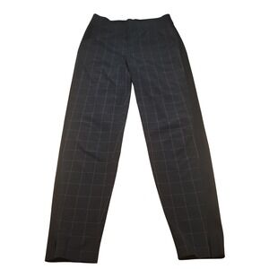 Athleta Brooklyn Textured Ankle Pants Women's Size 0 Black Grid‎ Career Casual
